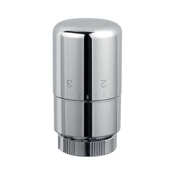 Tête thermostatique pour sèche-serviettes chrome
